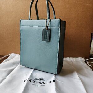 NWOT Coach Mini Cashin Tote - Sage w/ Dust Bag